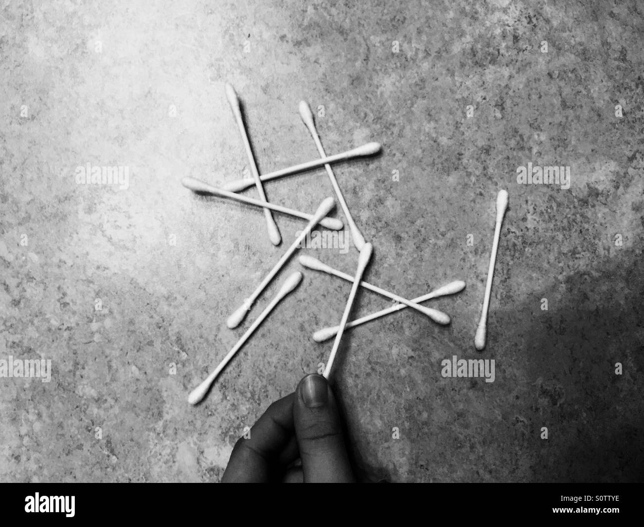 Taking a QTip Stock Photo Alamy