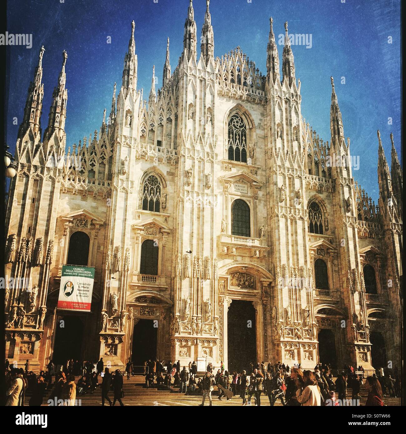 Duomo cathedral Milan Italy - Smartphone Captured Stock Image