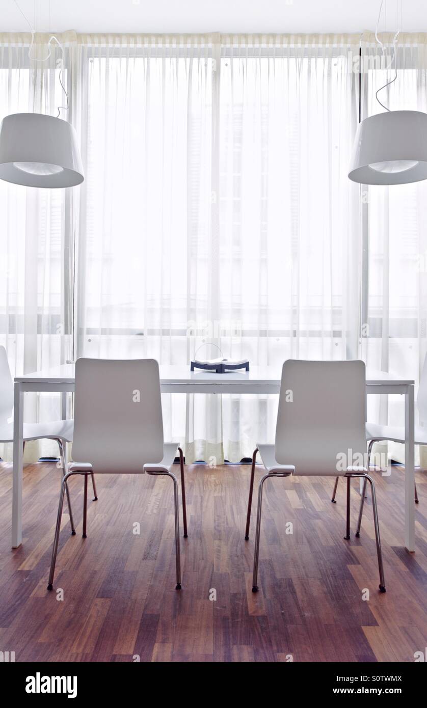 Minimalist Design Dining Room - Smartphone Captured Stock Image