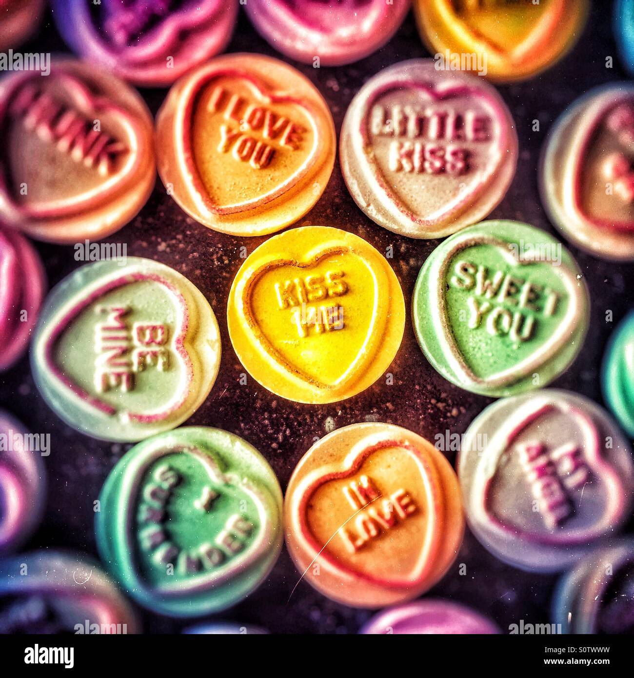 Kiss Me - Smartphone Captured Stock Image