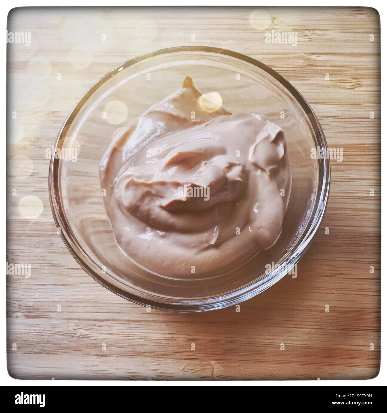 Chocolate flavored Greek yogurt Stock Photo Alamy