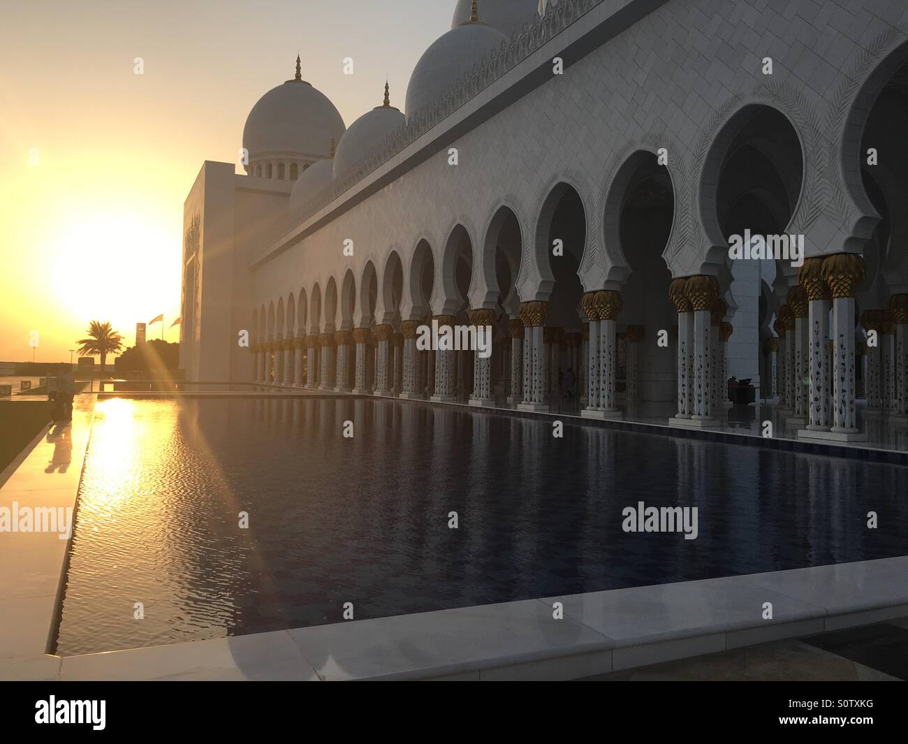 Sheikh Zayed Mosque, Abu Dhabi Stock Photo
