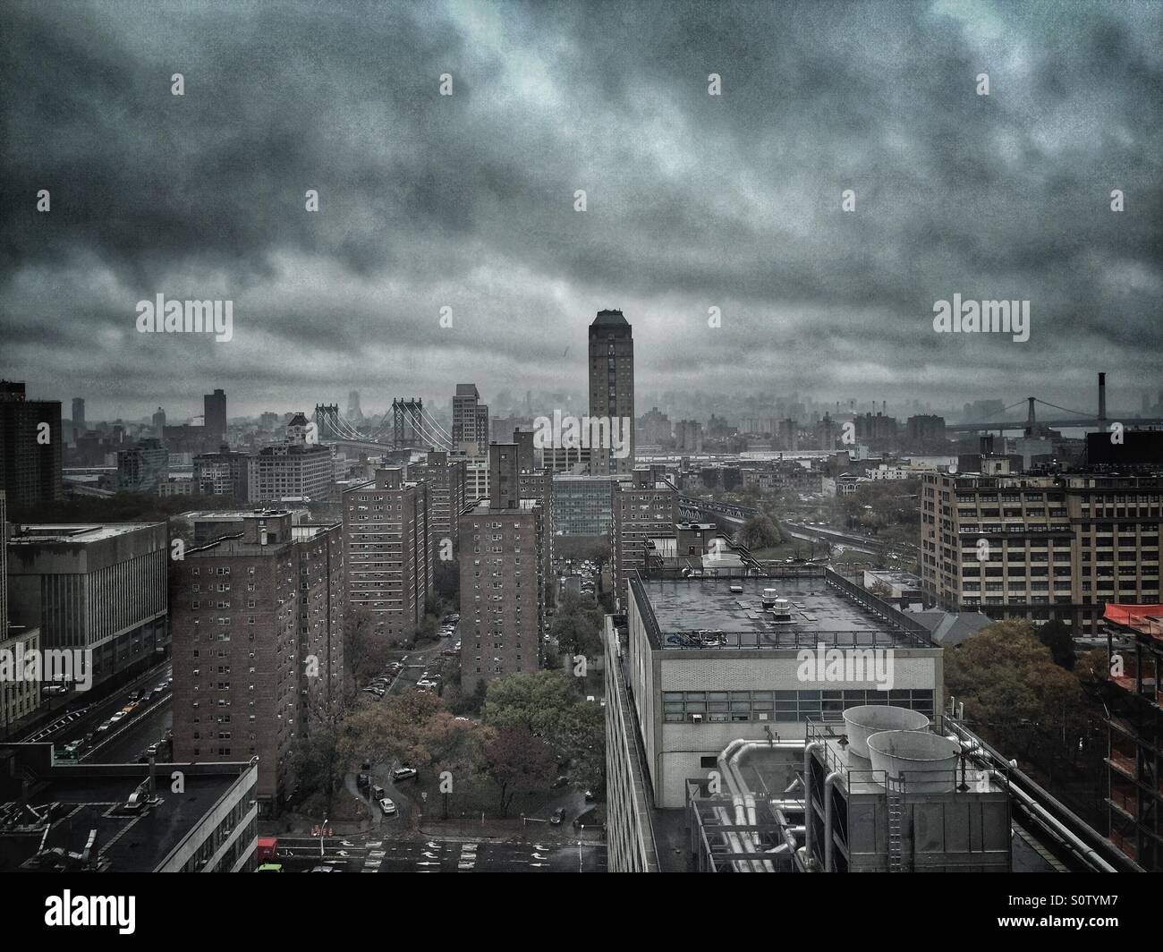 View of Brooklyn from court street Stock Photo Alamy