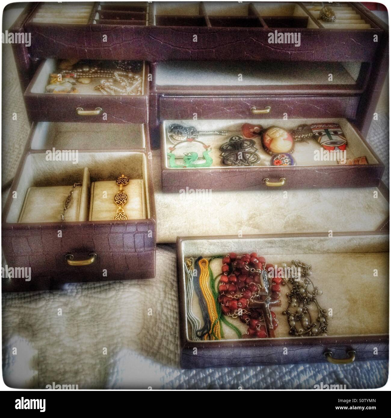 Jewelry box. - Smartphone Captured Stock Image
