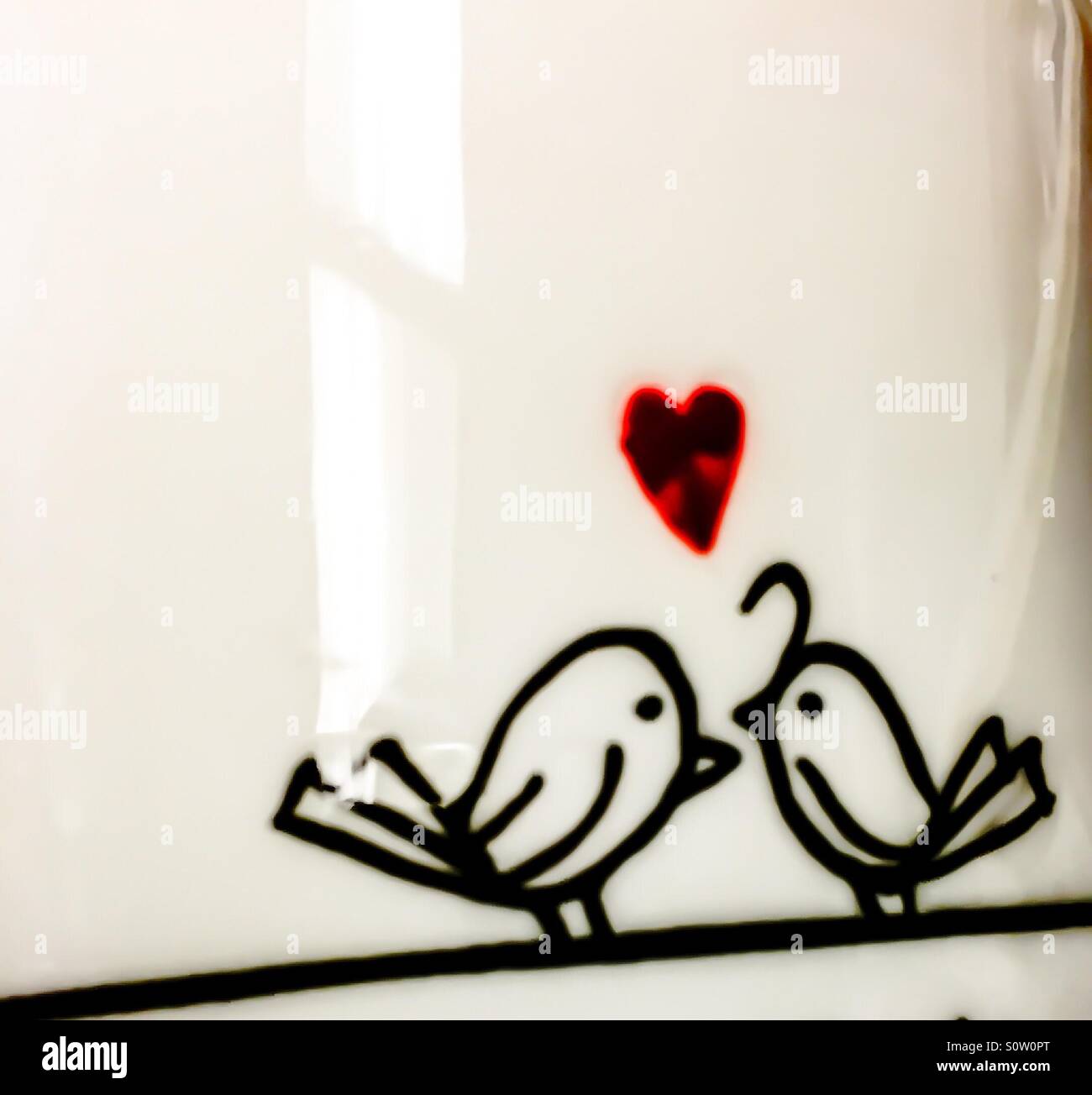 Love flew in through the window, an iconic image of love and good cheer. Concepts: empathy, connect inwards, minimalism, light, connection. Vertical. Room for copy. - Smartphone Captured Stock Image