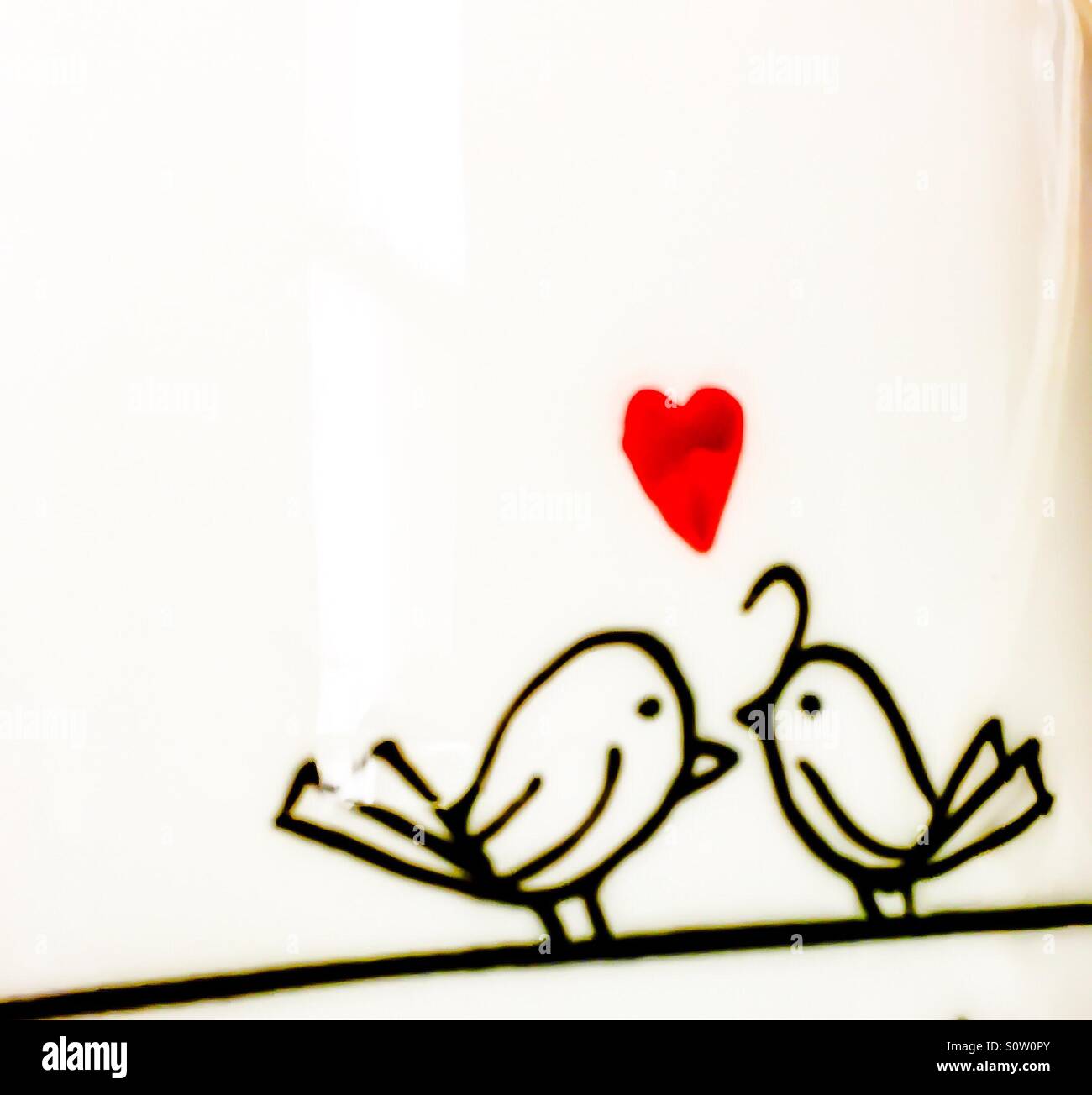 Love's in the air - Smartphone Captured Stock Image