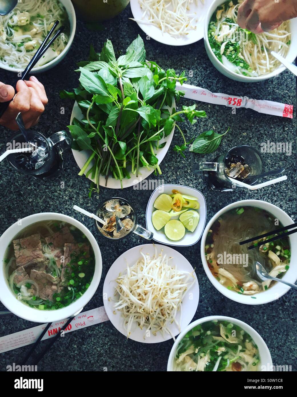 Vietnam noodle soup Stock Photo - Alamy