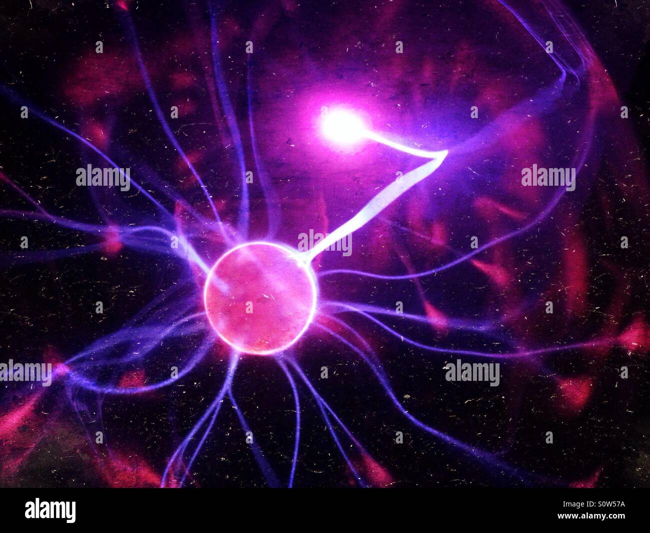 Plasma ball - Smartphone Captured Stock Image