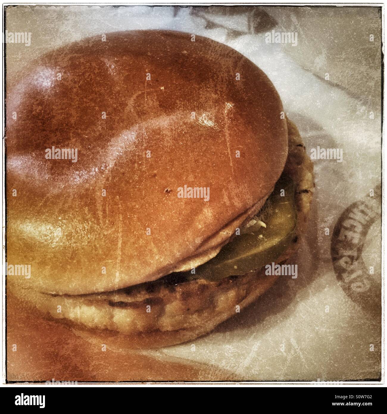 Burger King Flame Grilled Chicken Burger Stock Photo Alamy