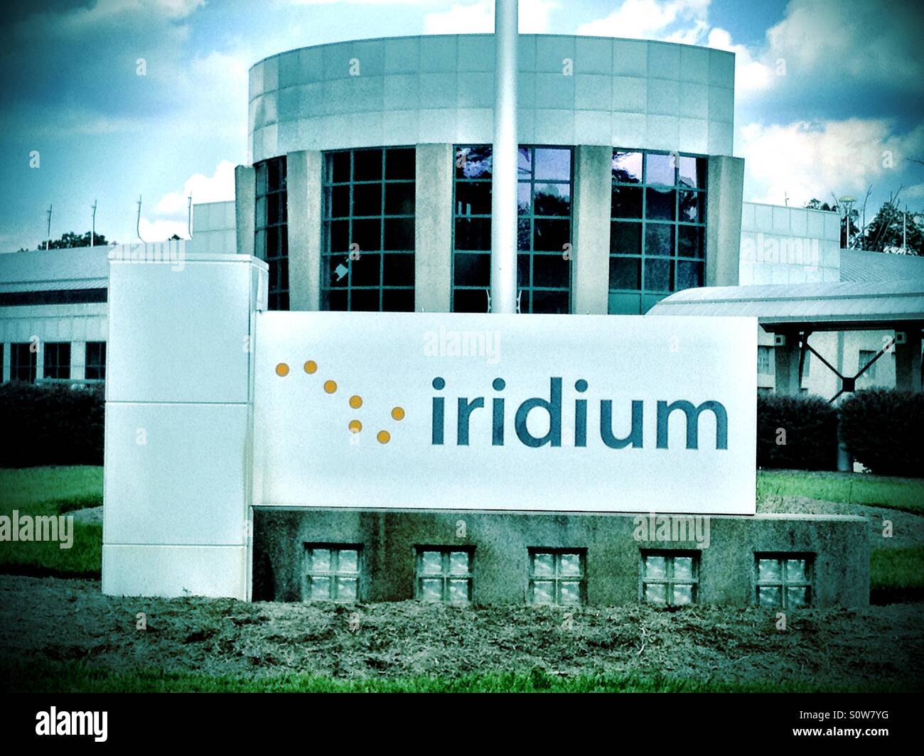Iridium Communications Inc. office building in Loudoun County, near Leesburg, Virginia. Stock Photo