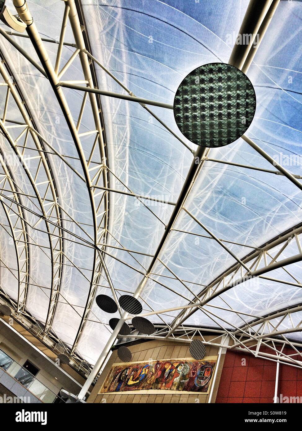 Bradford University atrium roof - Smartphone Captured Stock Image