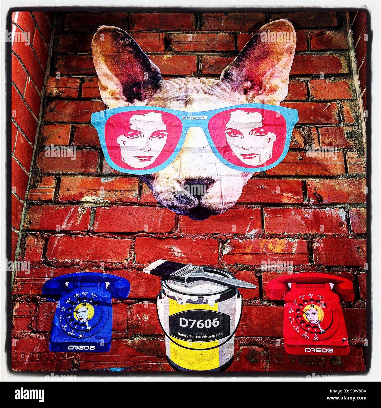 Artistic Manchester graffiti - Smartphone Captured Stock Image