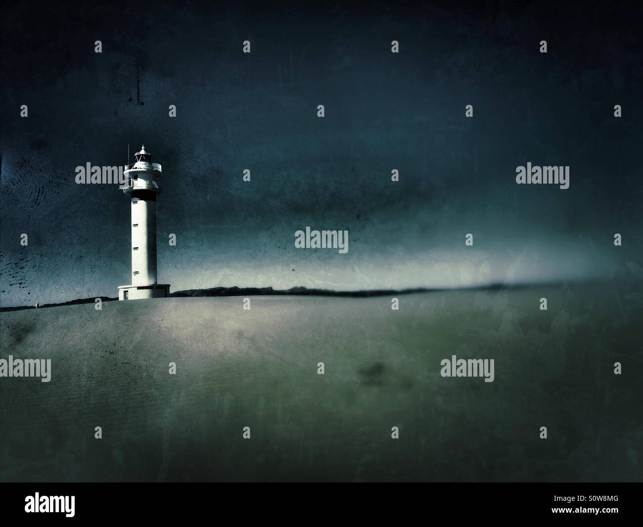 Lighthouse at Delta del Ebro - Smartphone Captured Stock Image