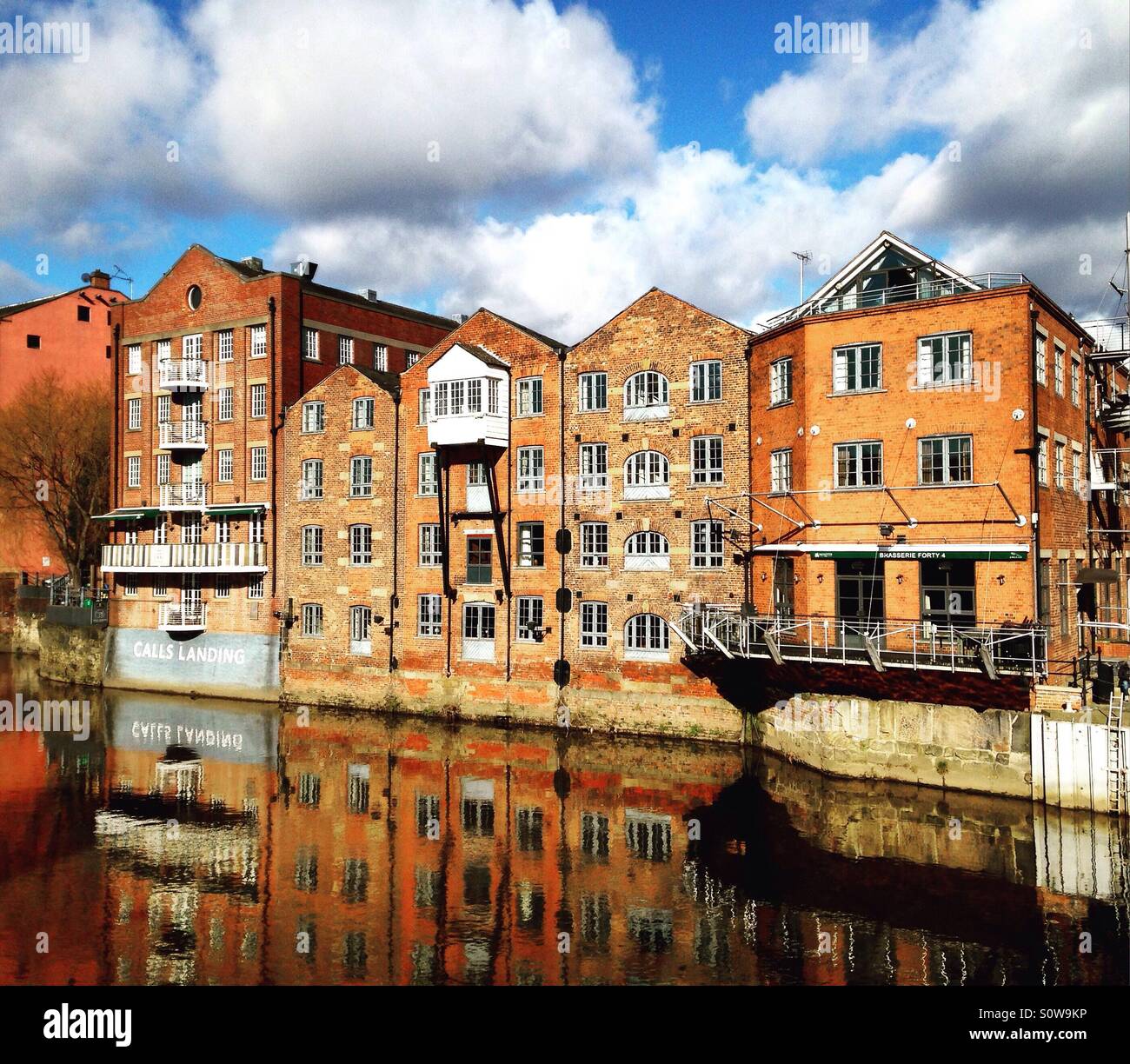 The waterfront at Leeds. Brewary wharf. Stock Photo