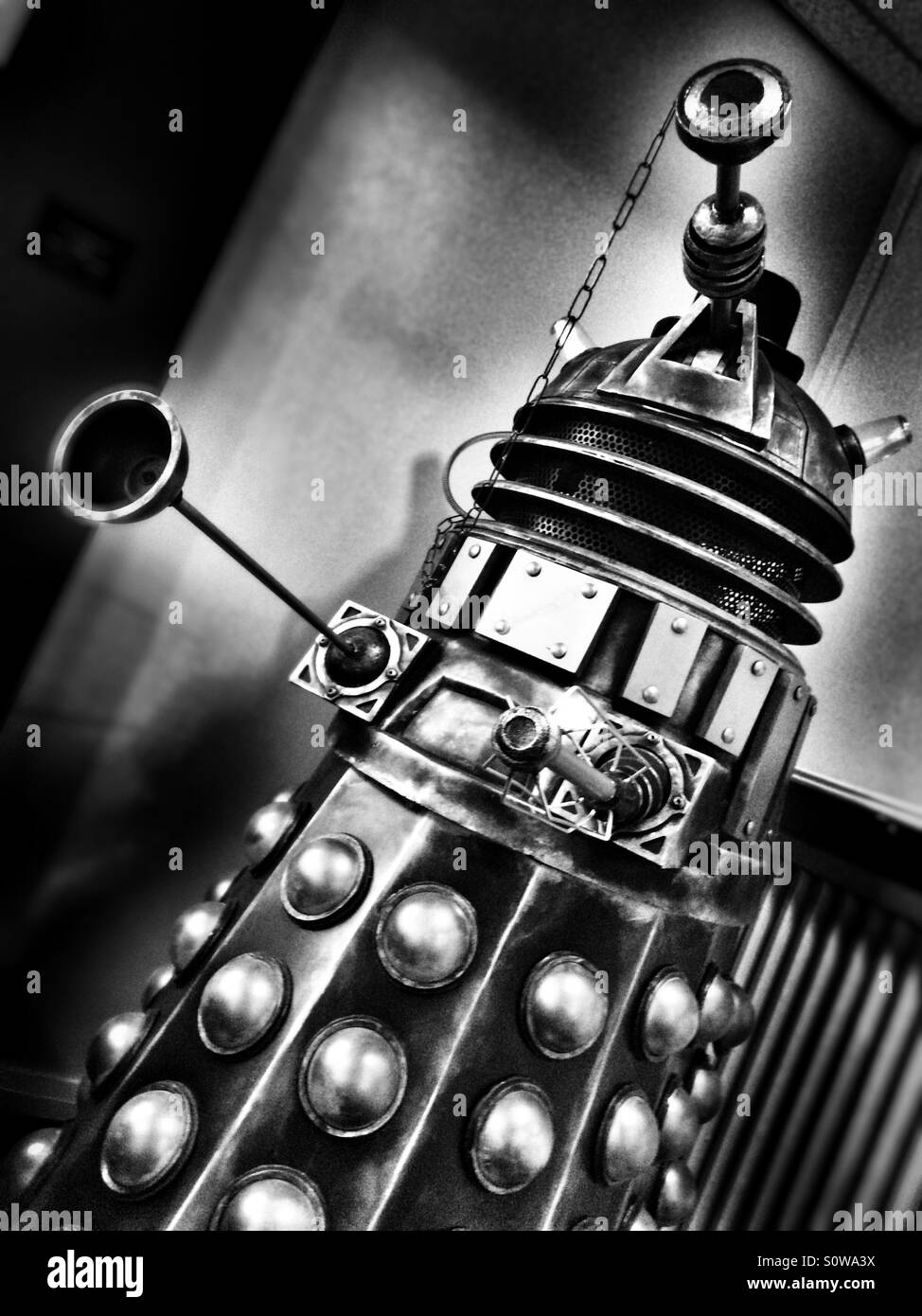 Dalek from BBC Doctor Who TV Show - Smartphone Captured Stock Image