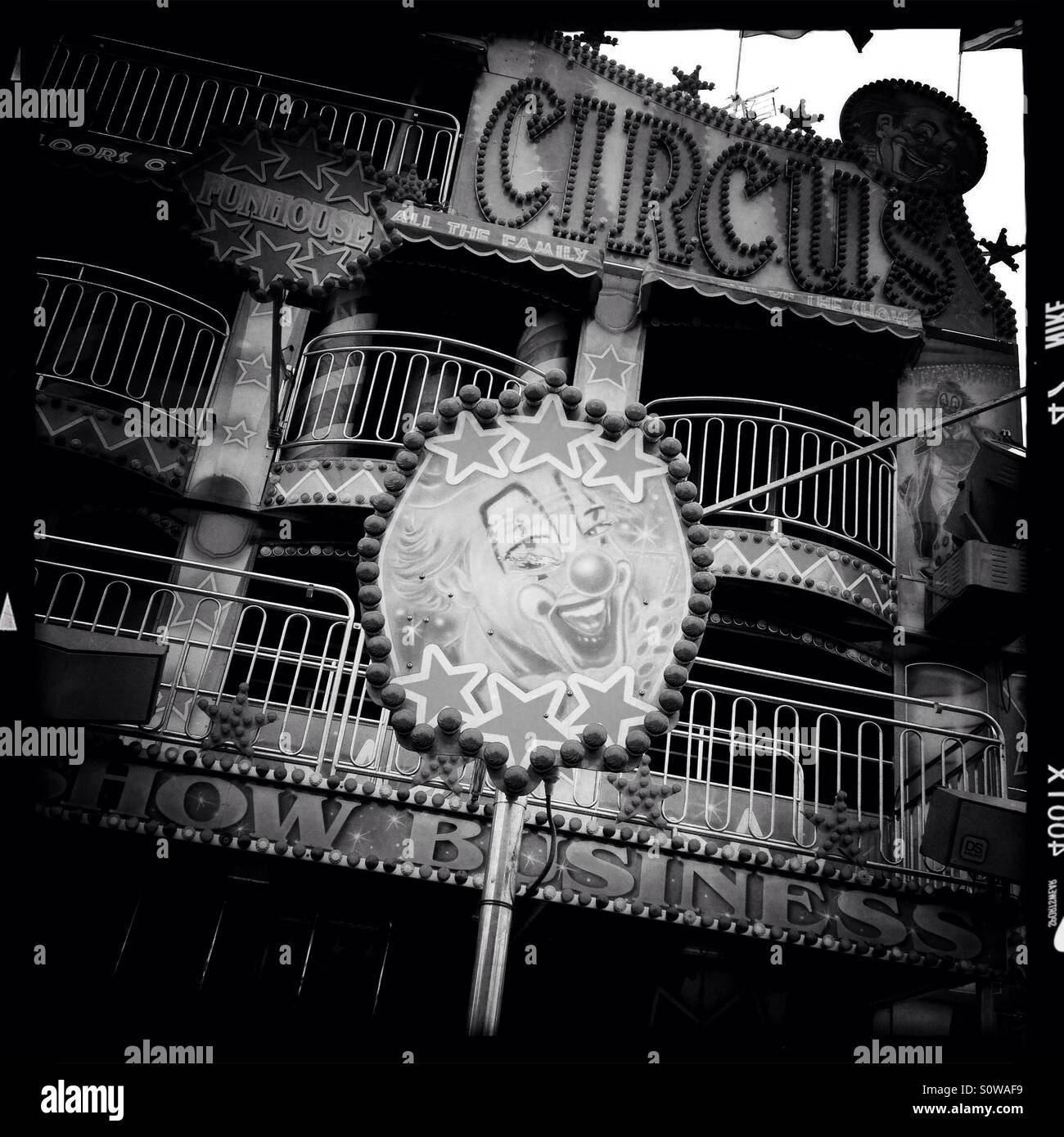 Circus attraction at fairground - Smartphone Captured Stock Image