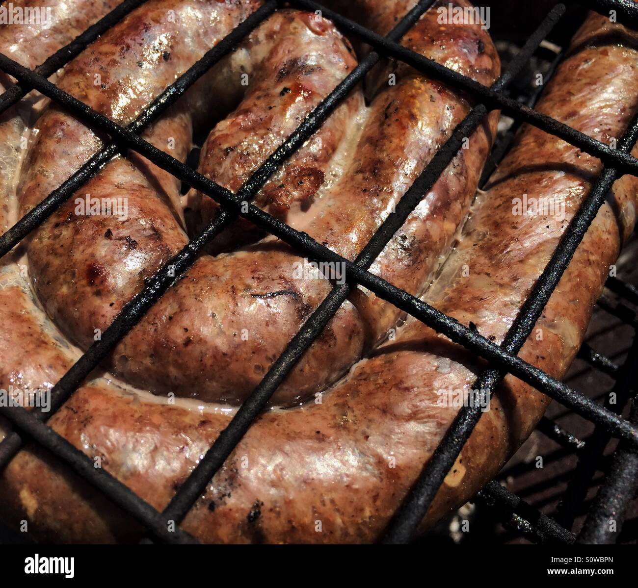Sausage bbq, popular in South Africa Stock Photo Alamy