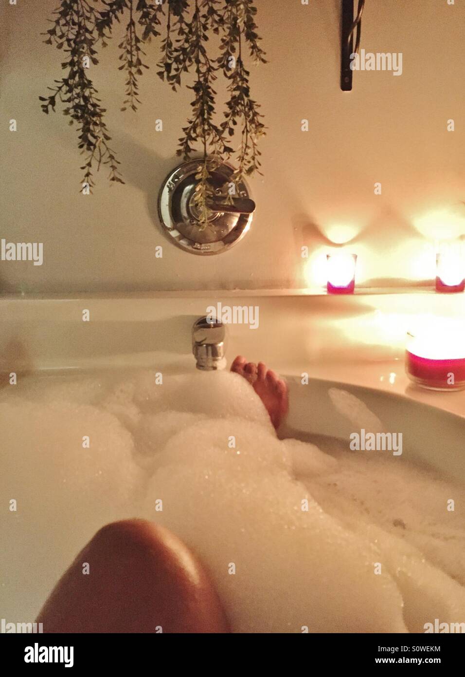 Bubble bath candles hi-res stock photography and images - Alamy