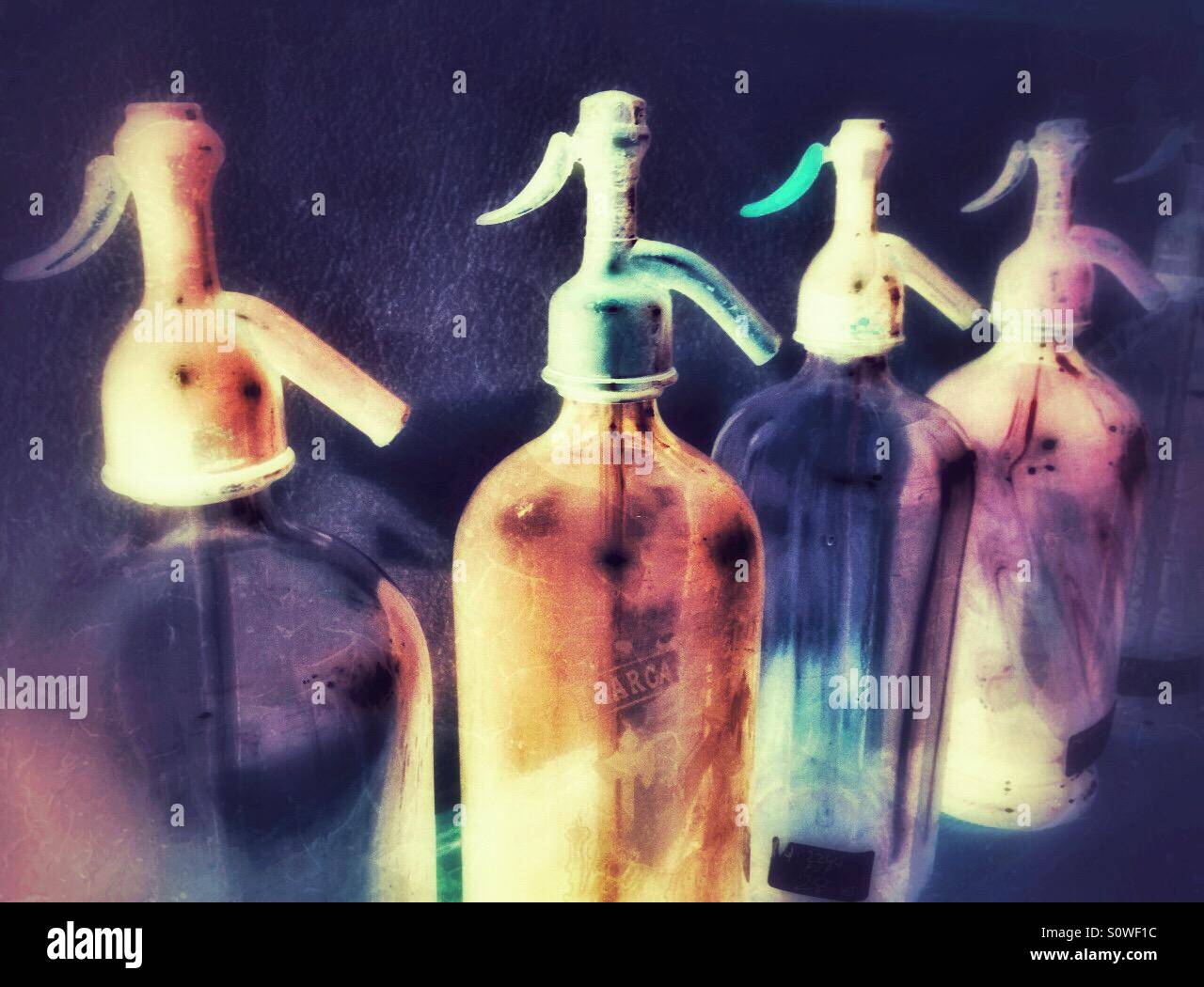 Vintage bottles Stock Photo