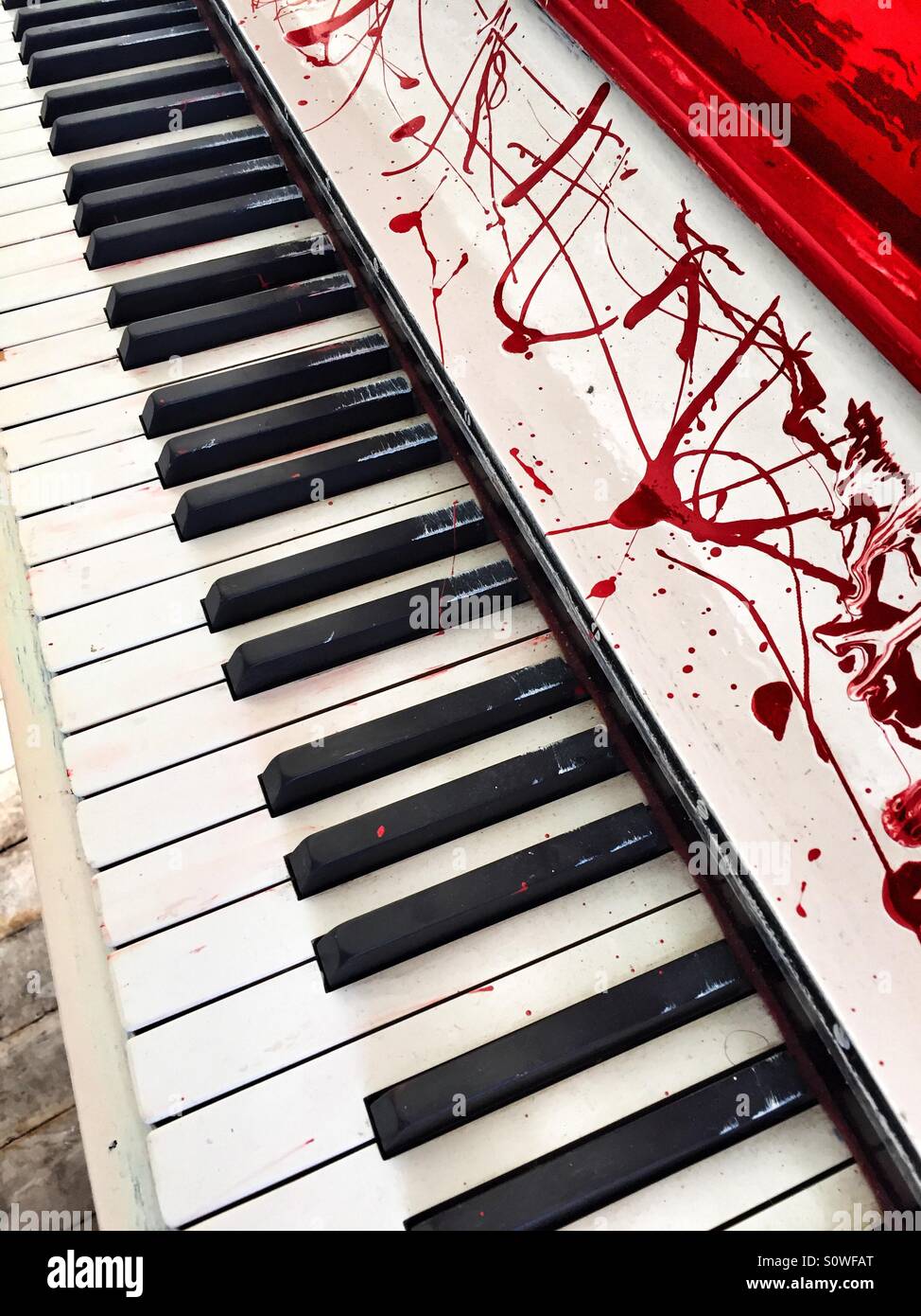 Piano - Smartphone Captured Stock Image