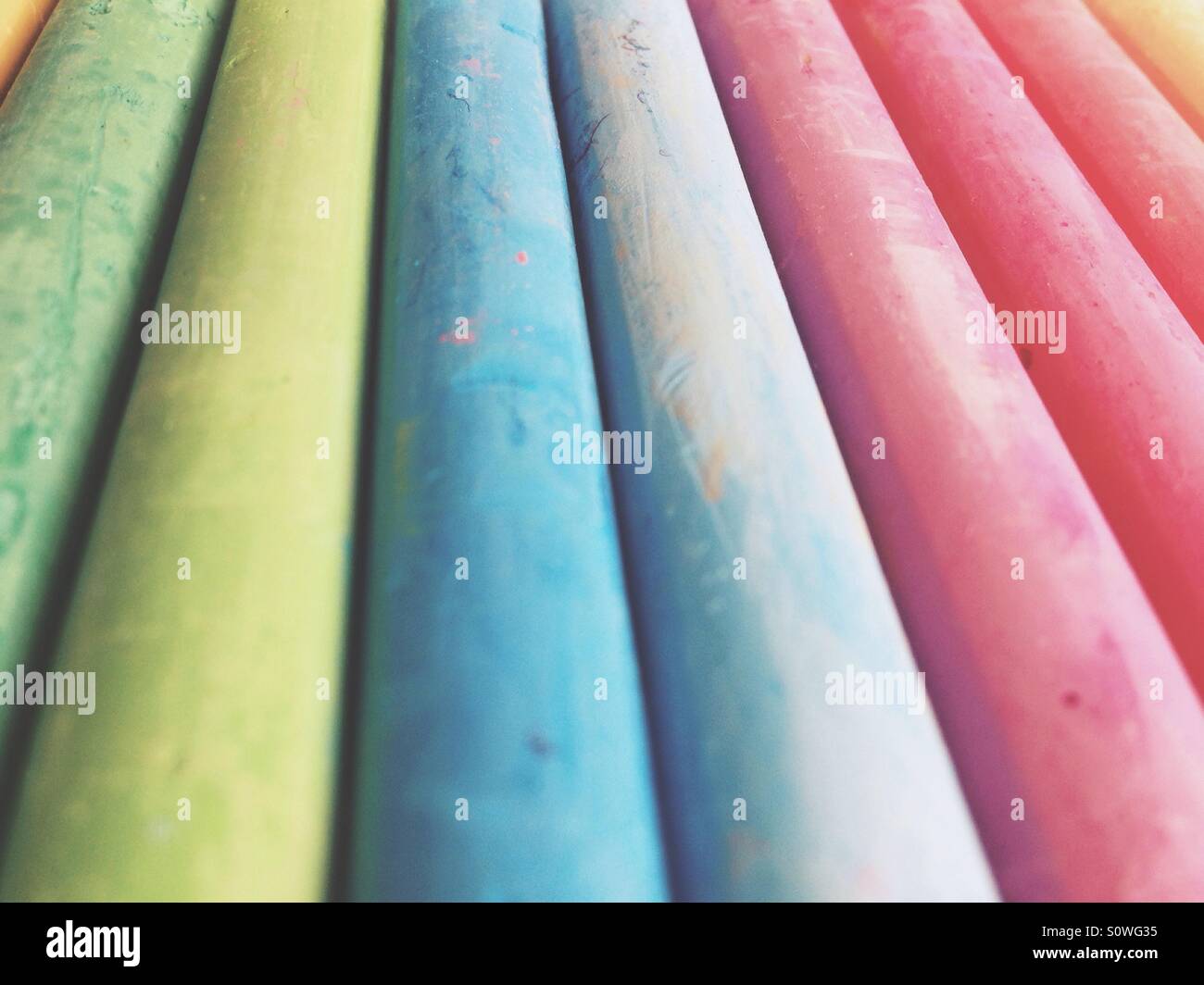 Abstract of pastel colored sticks of chalk Stock Photo Alamy