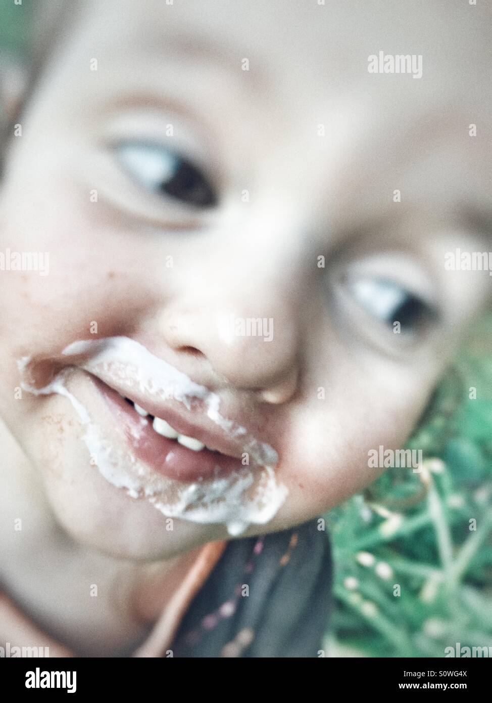 Ice cream mouth Stock Photo Alamy