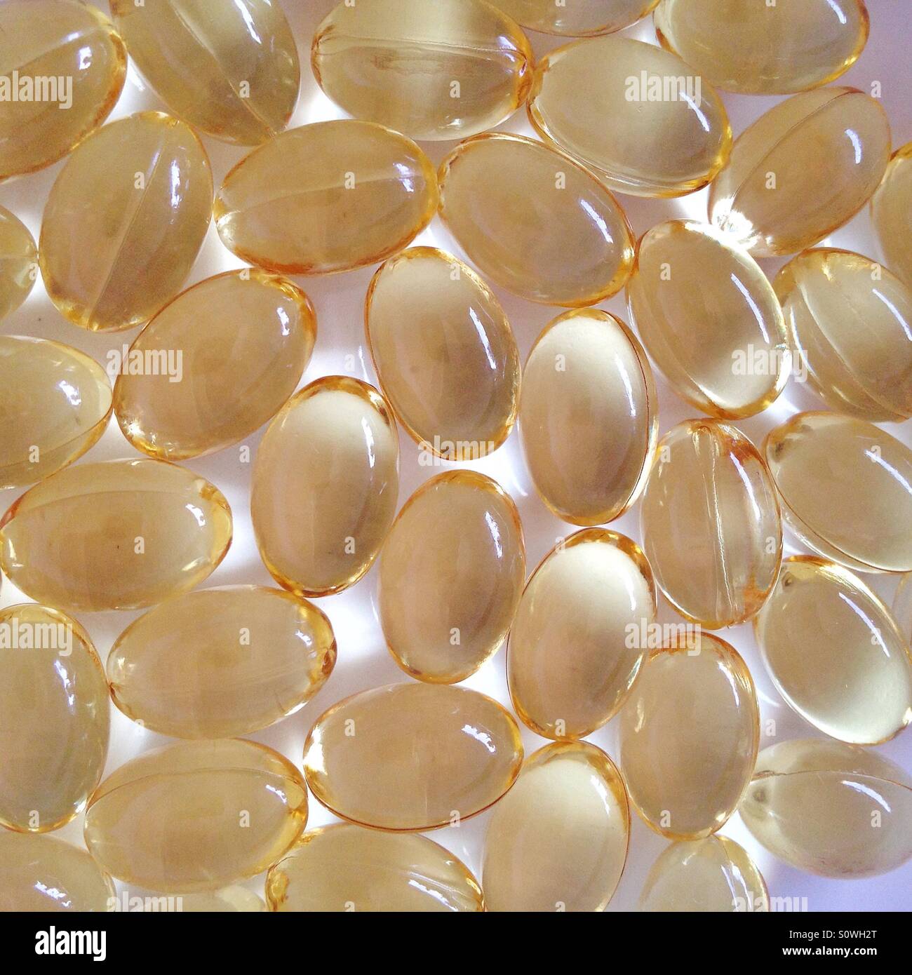 Cod liver oil capsules - Smartphone Captured Stock Image