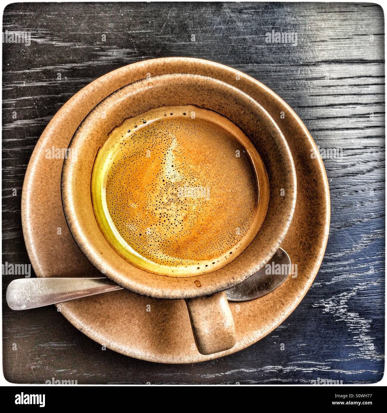 Black coffee. - Smartphone Captured Stock Image