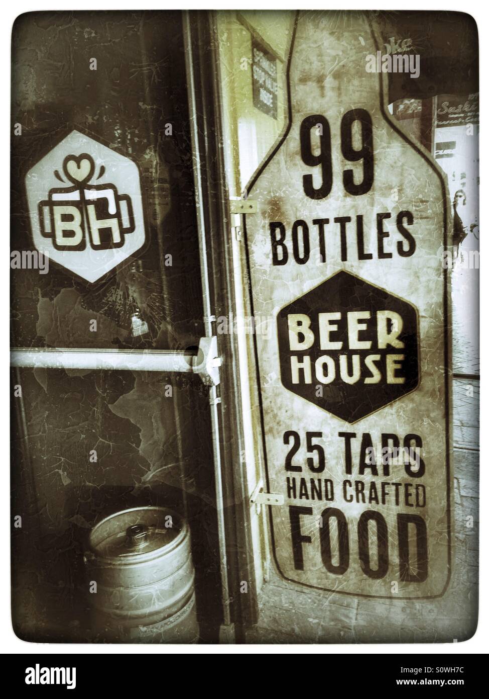 Beer House, restaurant and club, Long Street, Cape Town, South Africa - Smartphone Captured Stock Image