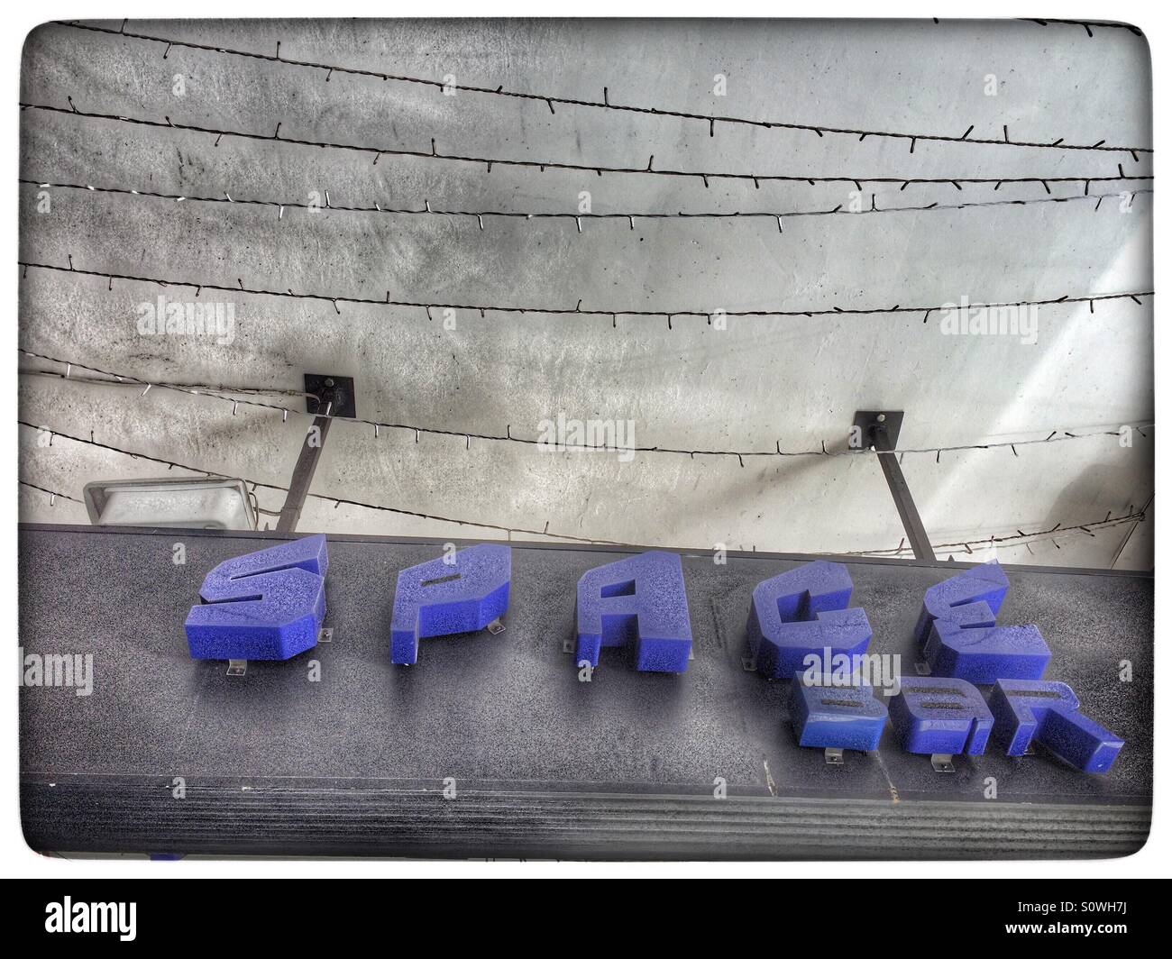 Space Bar, Long Street, Cape Town, South Africa. - Smartphone Captured Stock Image