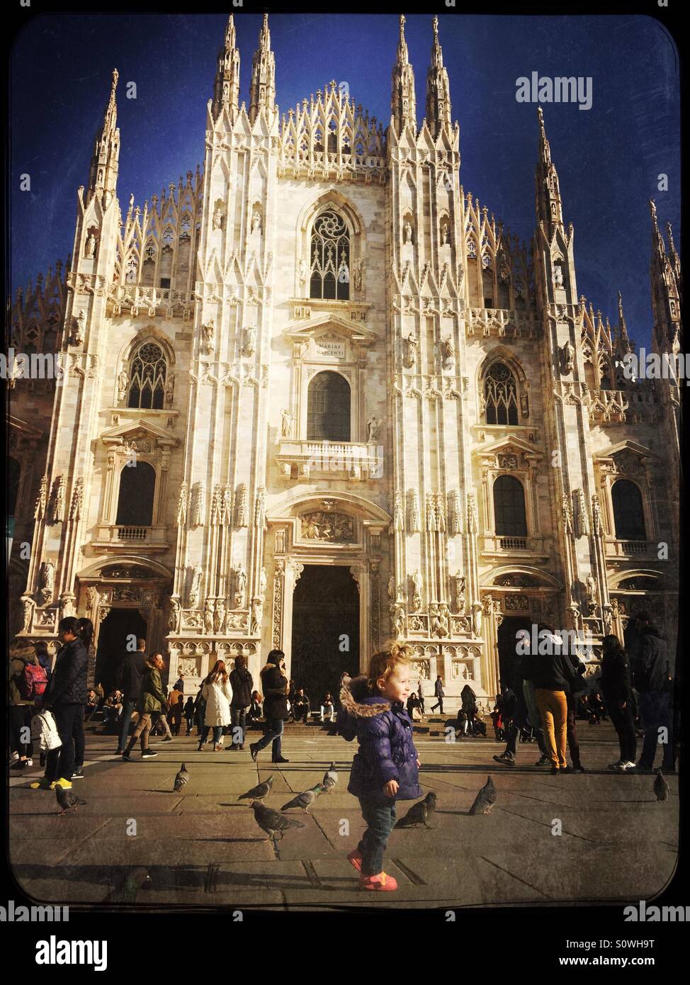 Duomo cathedral Milan Italy - Smartphone Captured Stock Image