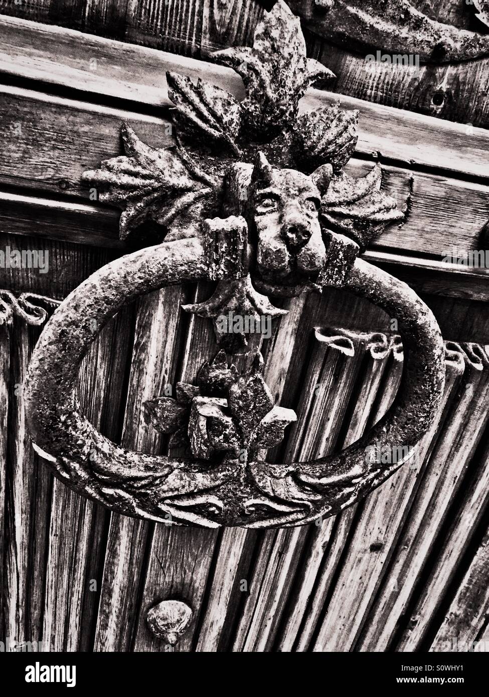 antique doorknob in Spain Stock Photo Alamy