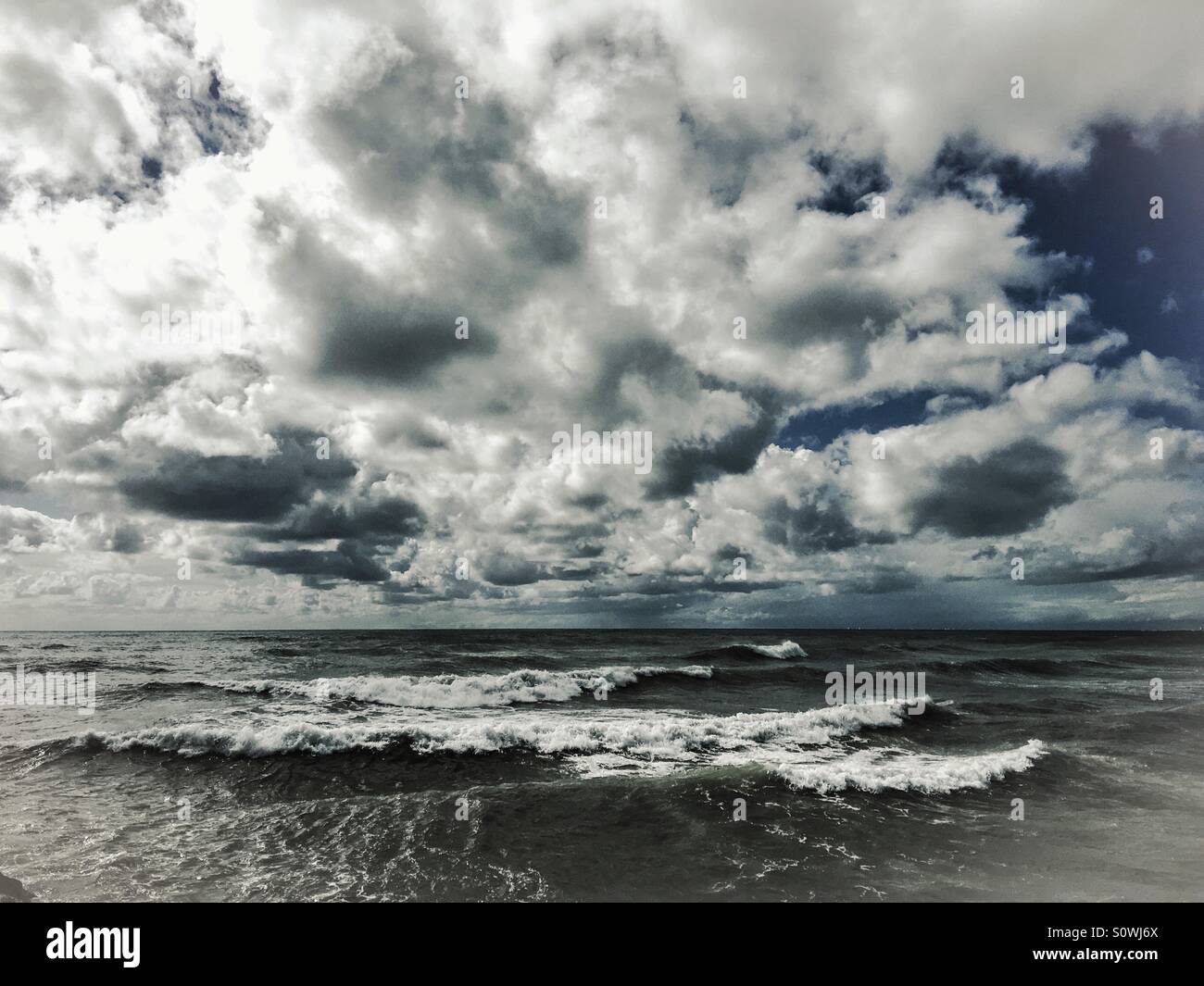 Dramatic seascape - Smartphone Captured Stock Image