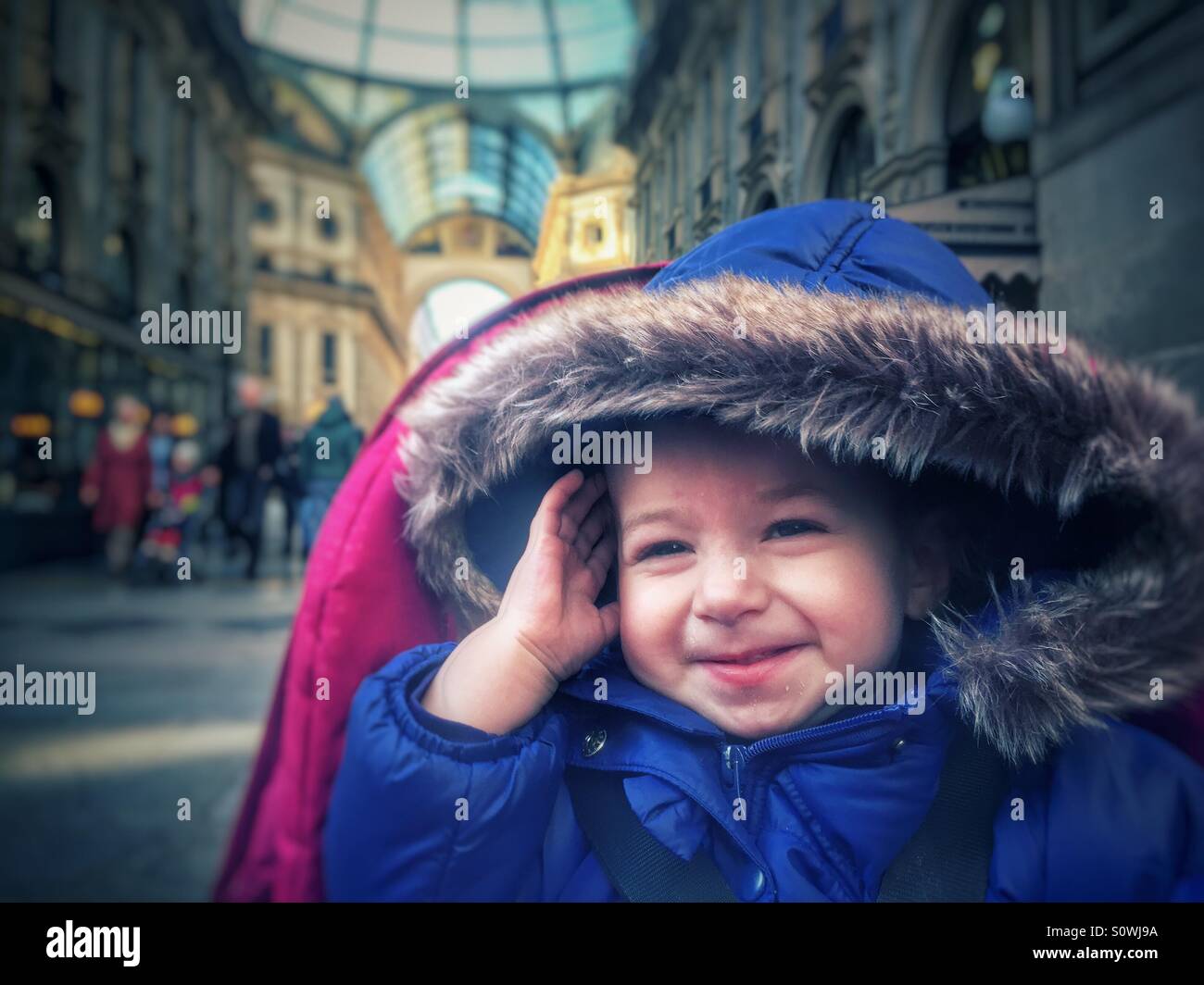 Happy baby portrait Stock Photo