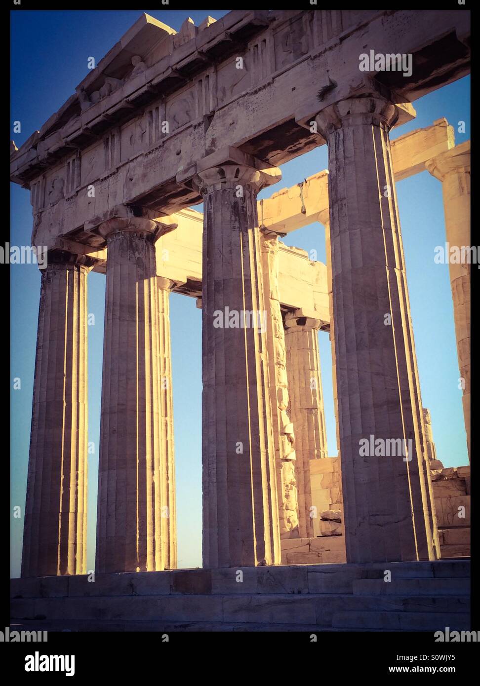 The Acropolis of Athens. Stock Photo