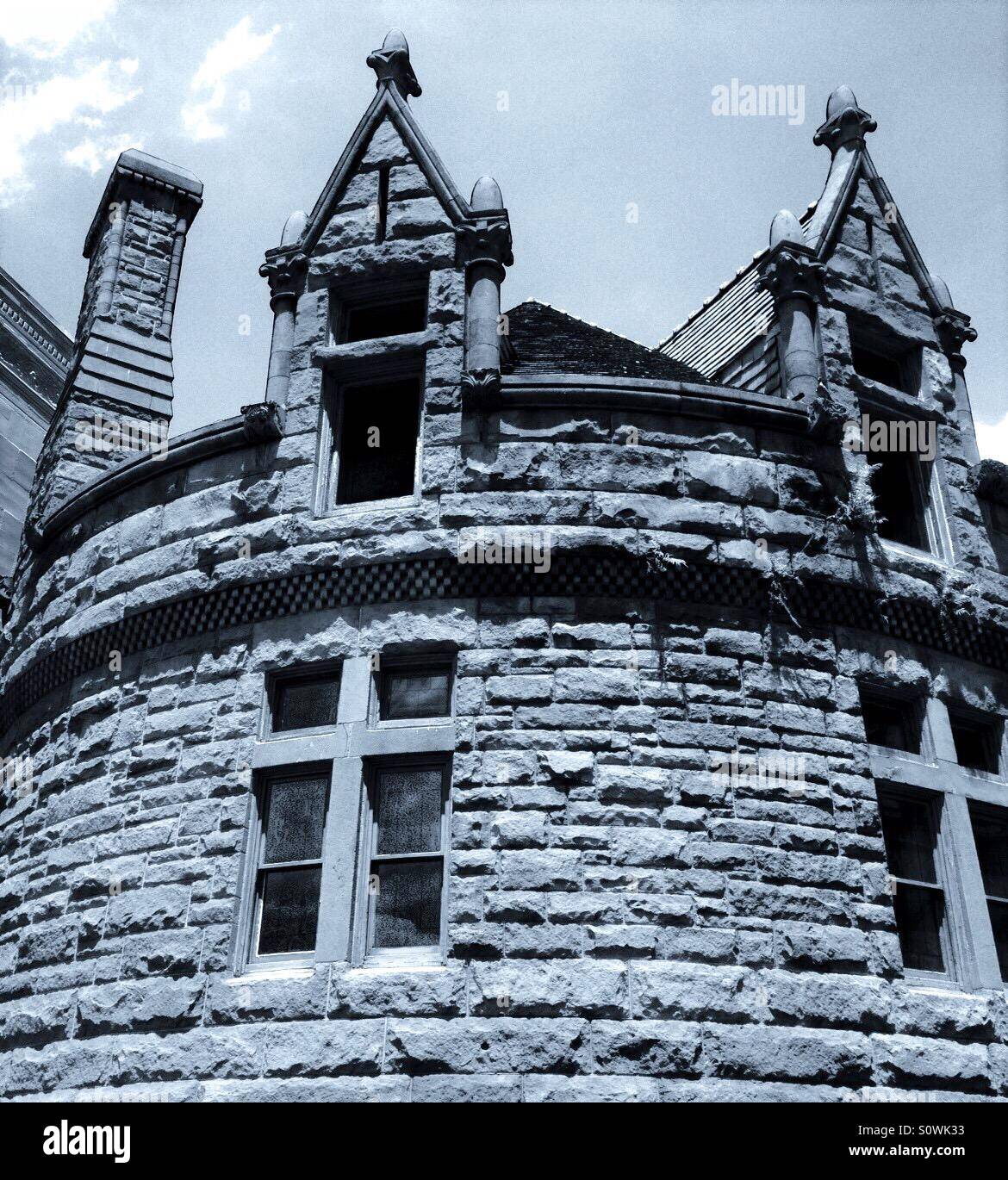 The Patrick F. Taylor Library, designed by 19th century American architect Henry Hobson Richardson, New Orleans, Louisiana, May 2014 - Smartphone Captured Stock Image