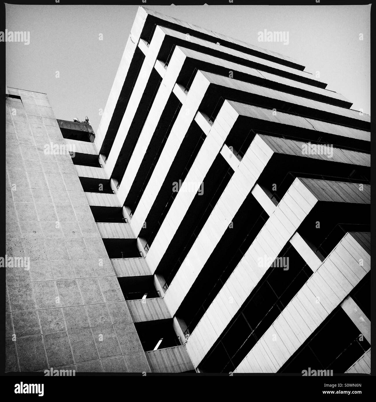 Car Park in London E1 - Smartphone Captured Stock Image