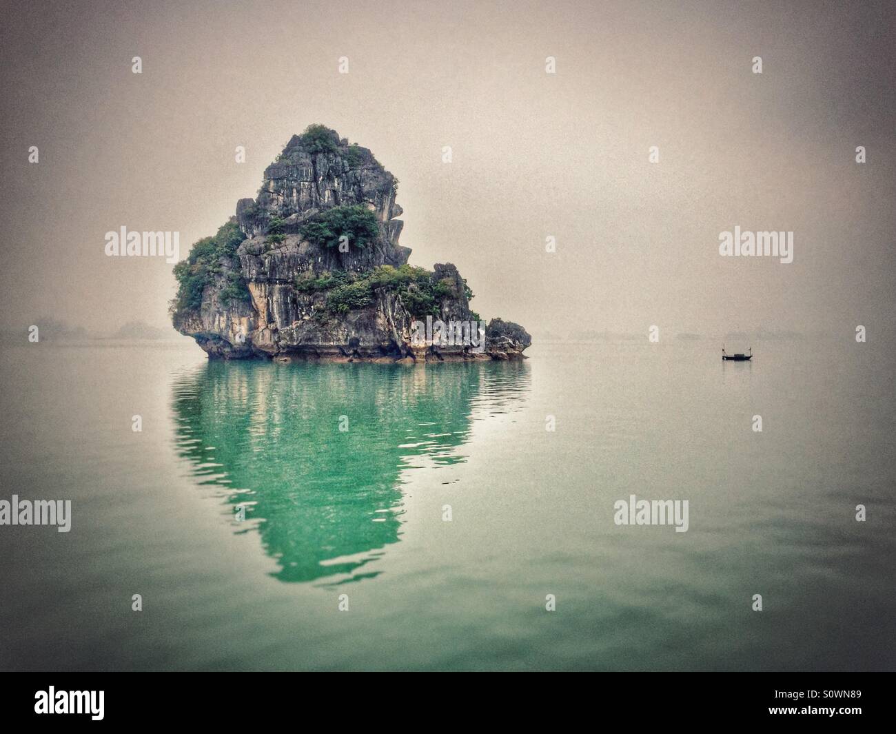 Halong bay Vietnam nature landscape - Smartphone Captured Stock Image