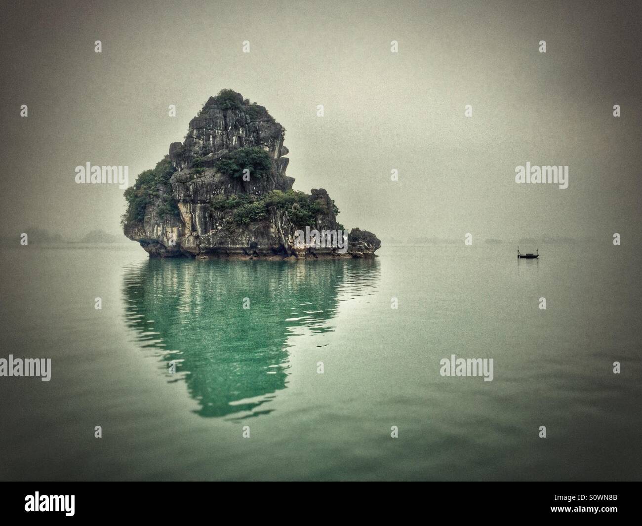 Halong bay Vietnam nature landscape - Smartphone Captured Stock Image