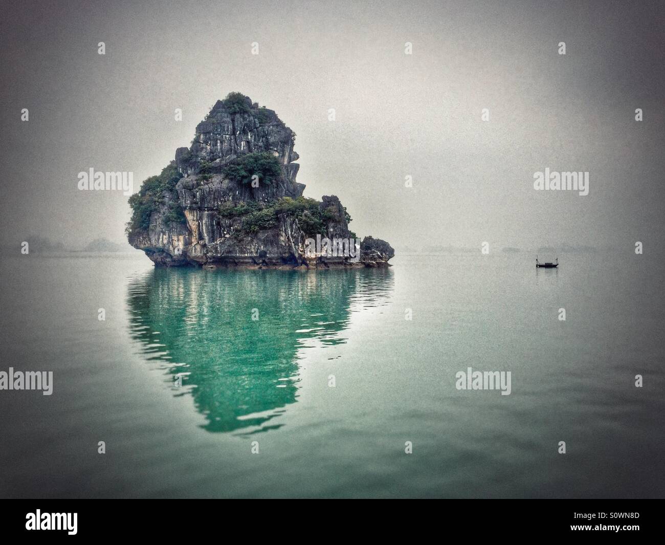 Halong bay Vietnam nature landscape - Smartphone Captured Stock Image