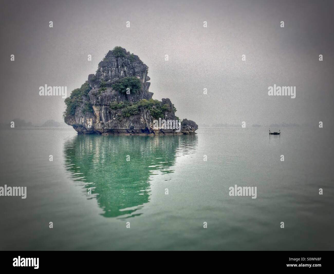 Halong bay Vietnam nature landscape - Smartphone Captured Stock Image
