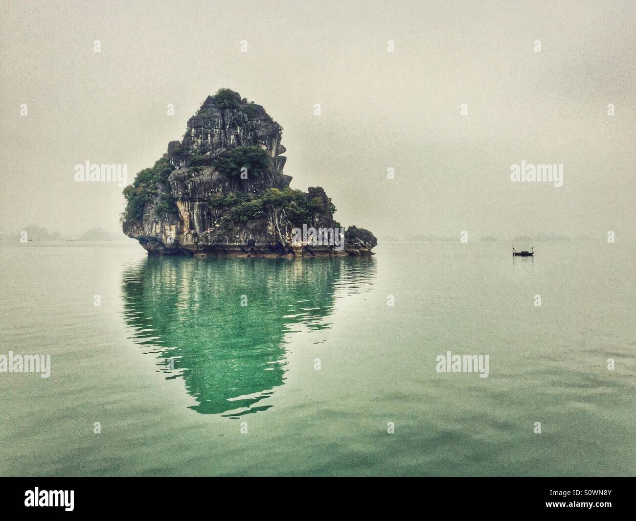 Halong bay Vietnam nature landscape - Smartphone Captured Stock Image