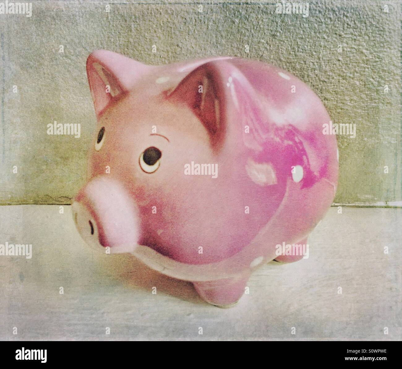 Pink piggy bank - Smartphone Captured Stock Image