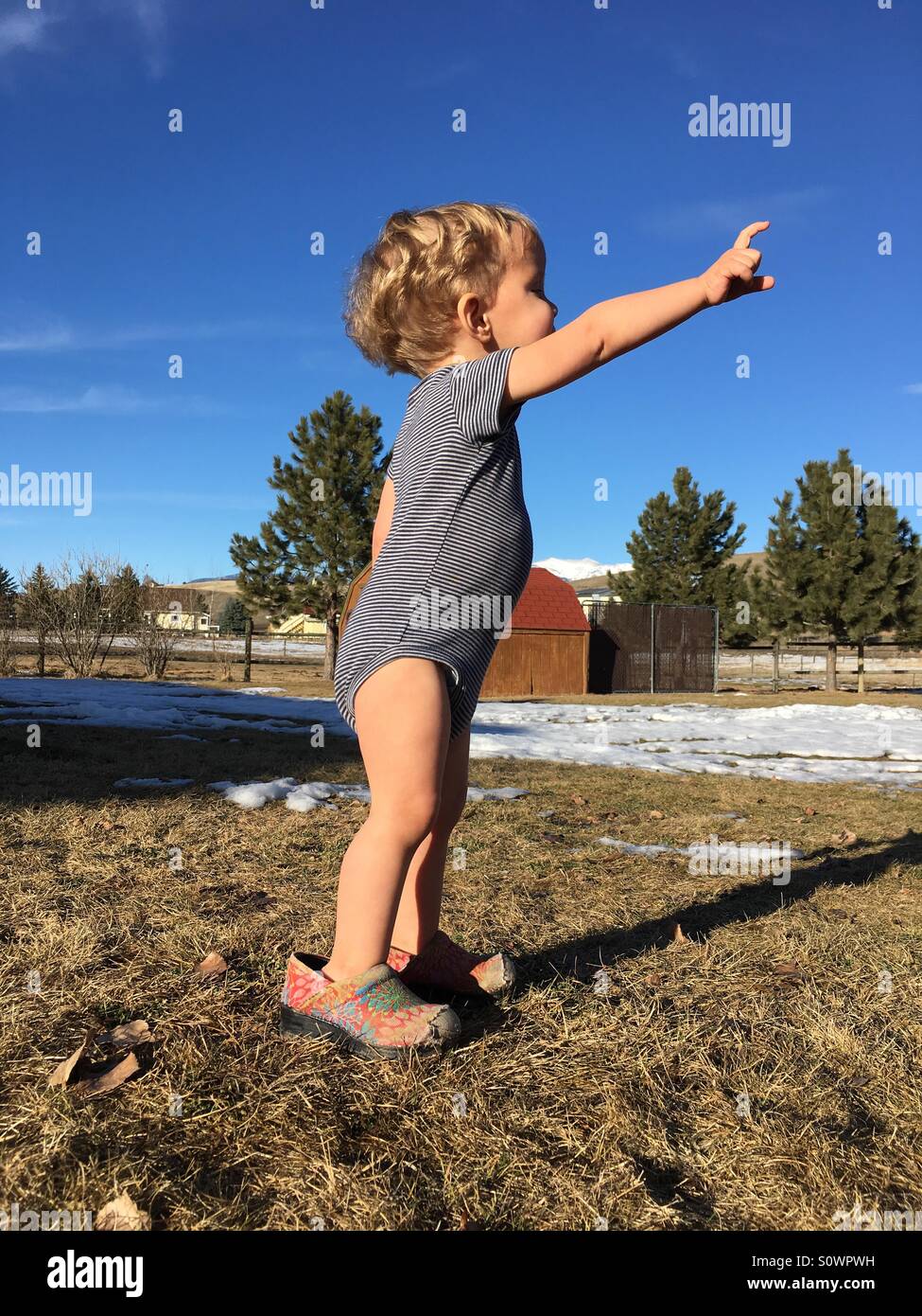 Boy wearing girl shoes hi-res stock photography and images - Alamy