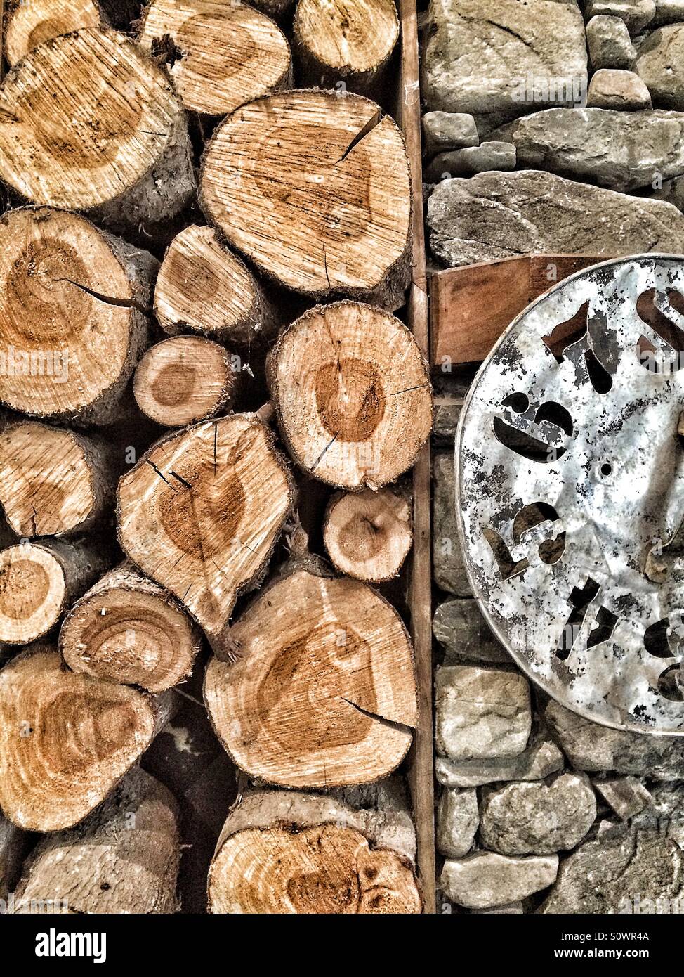 Rustic contemporary design - Smartphone Captured Stock Image