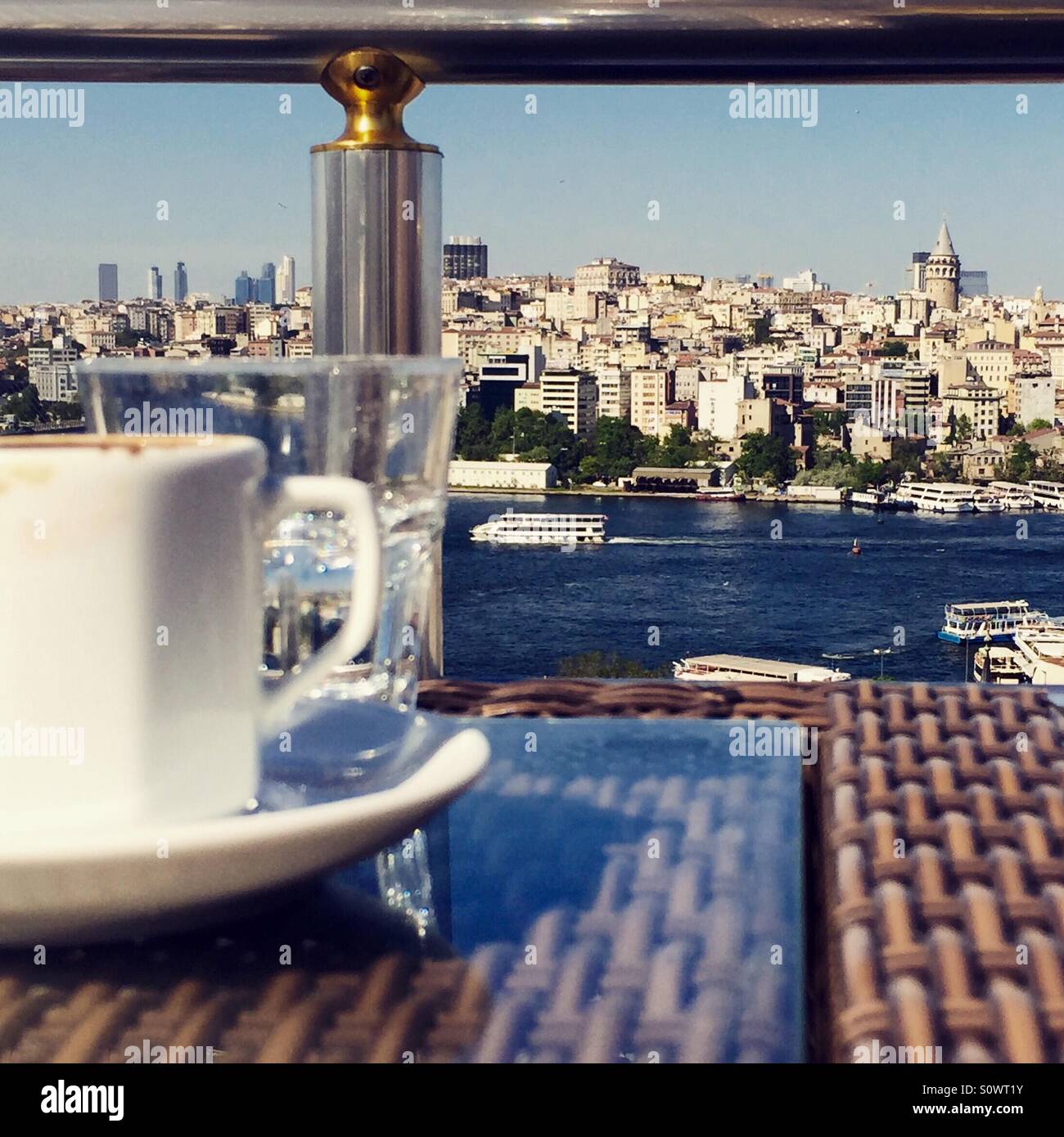 Coffee time in Istanbul Stock Photo