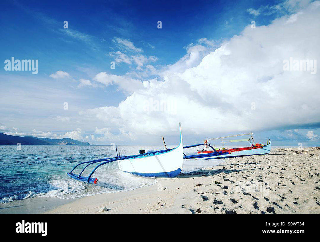 Shore of Capones Island, Pundaquit, San Antonio, Zambales, Philippines Stock Photo