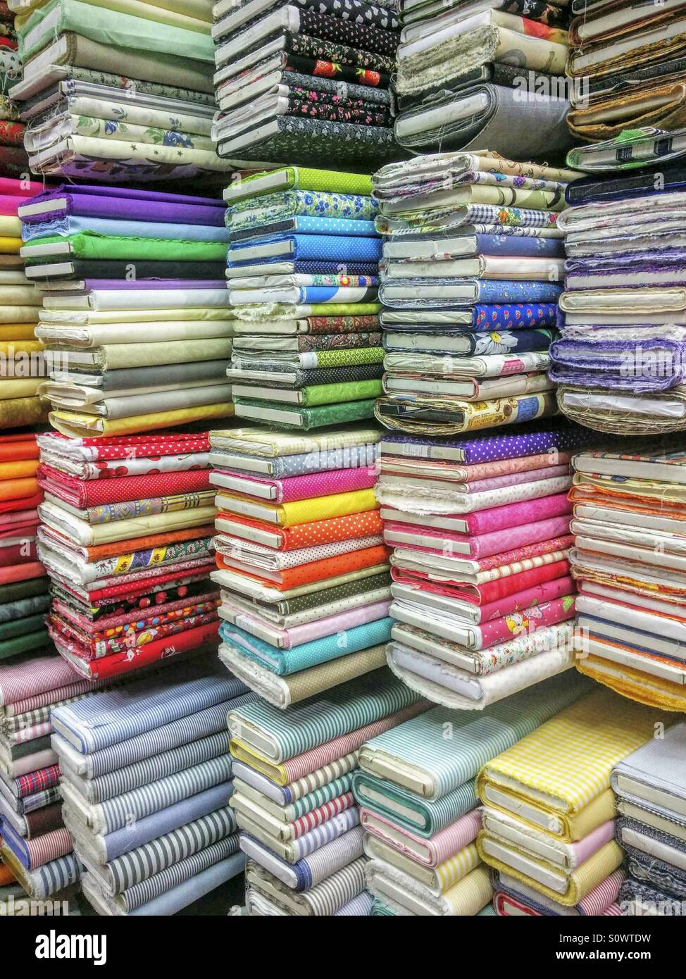 Fabrics shop hires stock photography and images Alamy