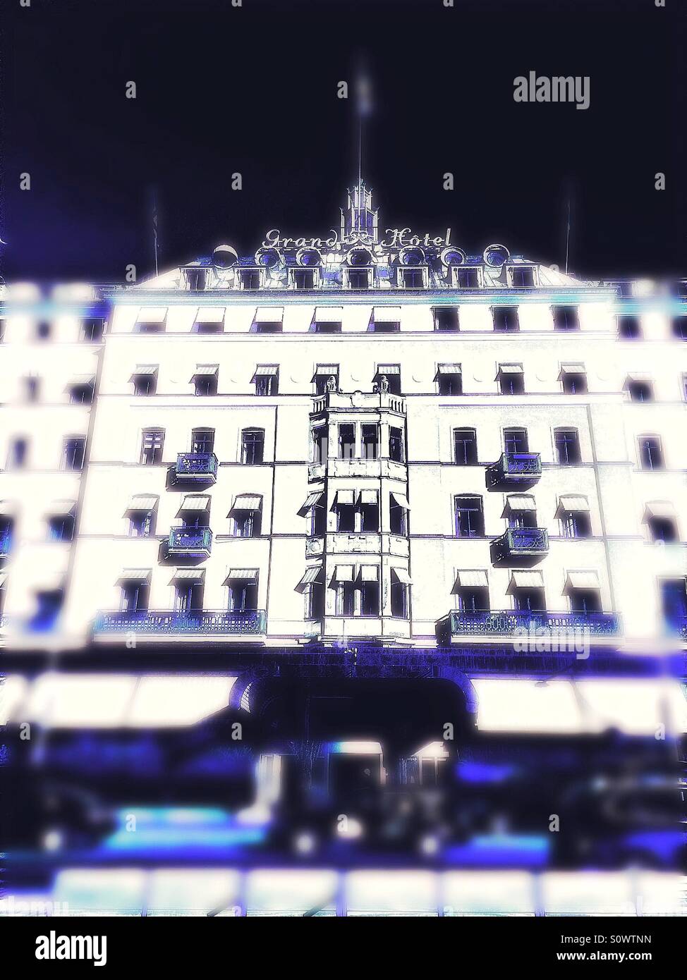 Grand Hotel Stockholm - Smartphone Captured Stock Image