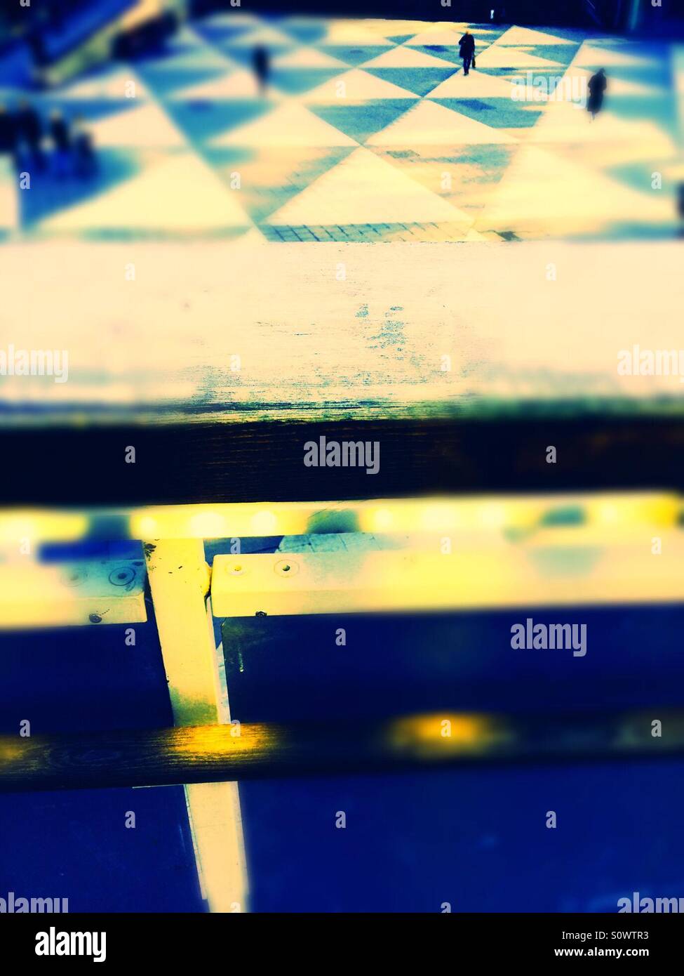 Walking glow - Smartphone Captured Stock Image